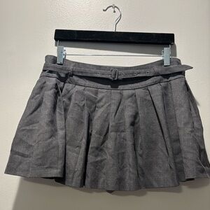 ASTR Hina Pleated Mini Skort w/ Belt Size L Preppy Schoolgirl Office Chic